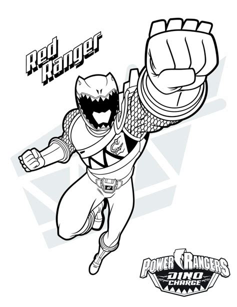 Power Rangers Dino Charge Coloring Pages: Add Fun To Your Kid's Playtime