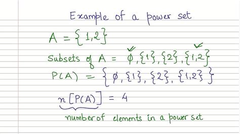 power set example problems