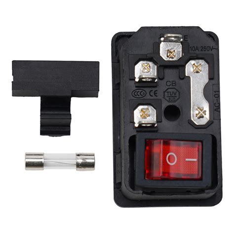 Power Socket With Fuse And Switch