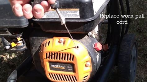 Power Washer Cord Won't Pull