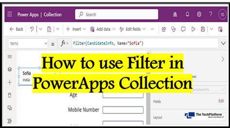 Powerapps Filter Using In