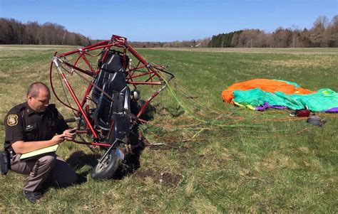 powered paraglider crash