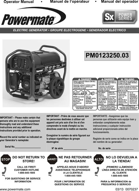 Powermate L1 Manual
