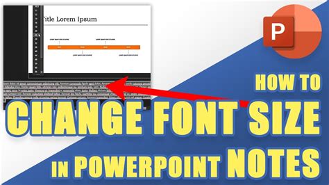 powerpoint presentation notes font size