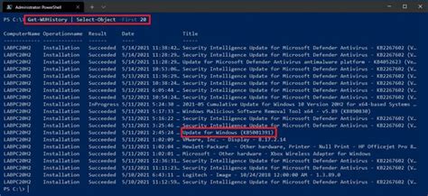 Powershell Chek Updates