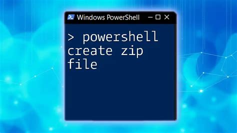 Powershell Command To Create Zip File