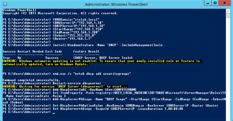 powershell command to find dhcp server