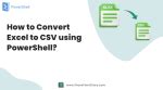 powershell convert excel to csv with double quotes