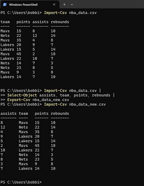 Powershell Create Csv File With Columns