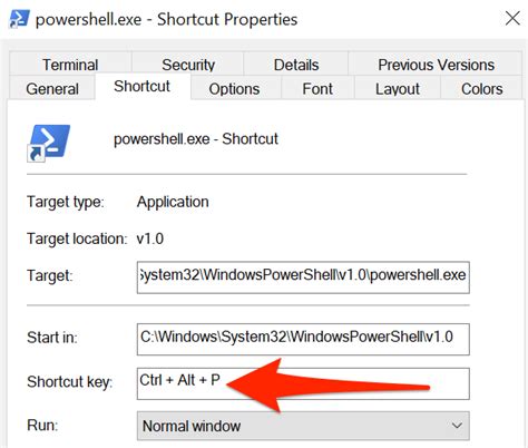 powershell create shortcut on desktop with arguments