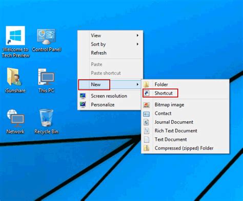 powershell create shortcut on public desktop