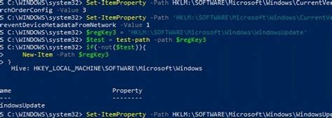 Powershell Disable Updates