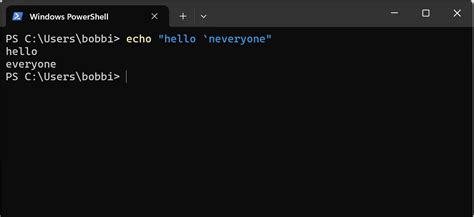 Powershell Echo No New Line