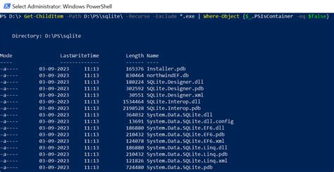 powershell get list of files in directory recursively