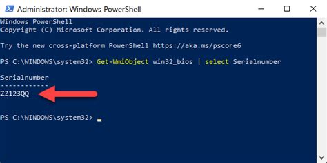 Powershell Get Serial Number As String