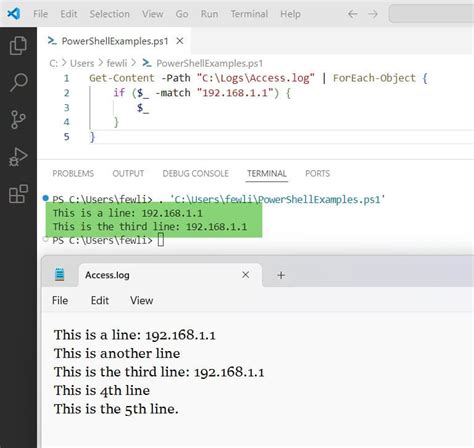Powershell Get String From Line