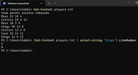 Powershell Get String Line Number