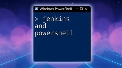 Powershell Module Jenkins