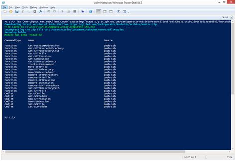 Powershell Module Posh-Ssh