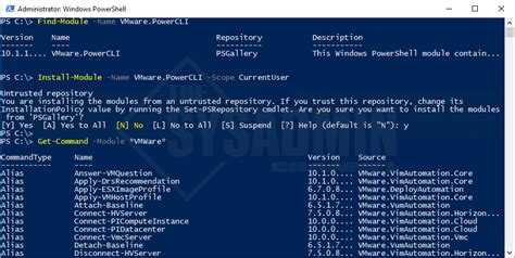 Powershell Module Powercli