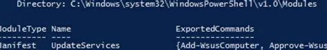 Powershell Module Updateservices