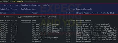 Powershell Modules Location Linux