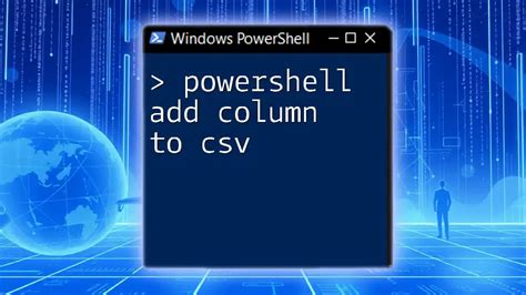 Powershell Replace Column Value Csv