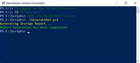 powershell run script from script