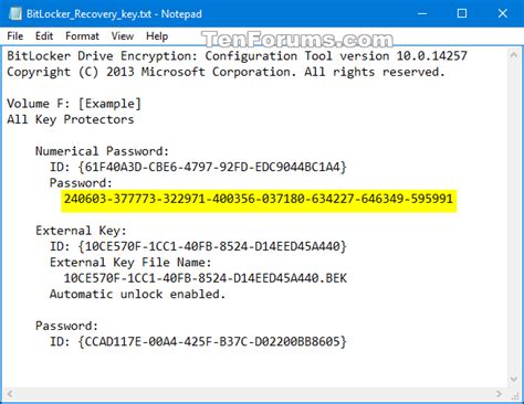 powershell script to backup bitlocker recovery key