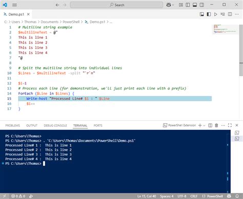 Powershell Split String To Array New Line