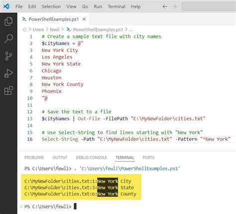 Powershell String Get Specific Line