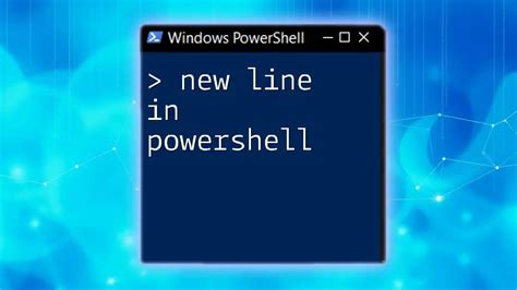 Powershell String New Line Character