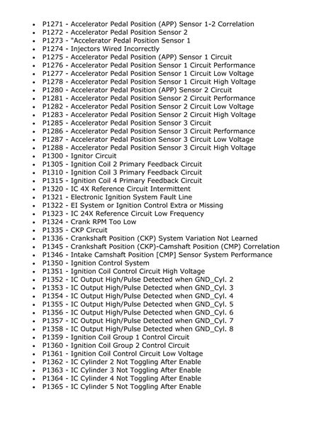 Powertrain System Produced Primary Trouble Code
