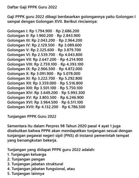 pp tentang gaji dan tunjangan pppk