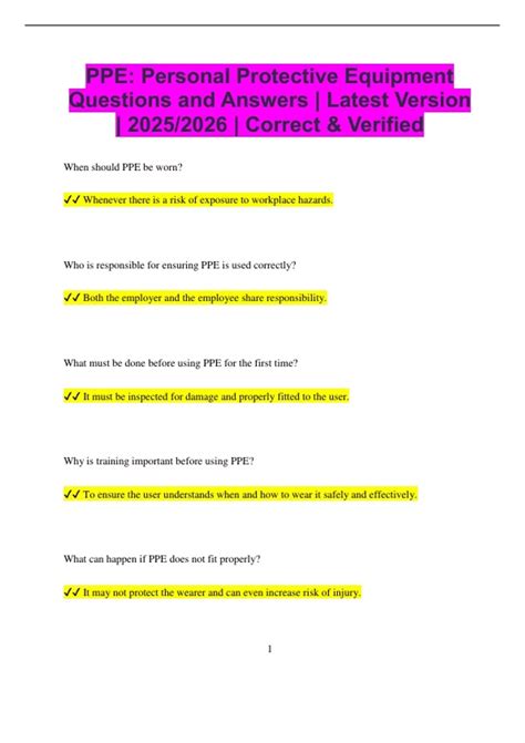 Ppe Questions And Answers Pdf