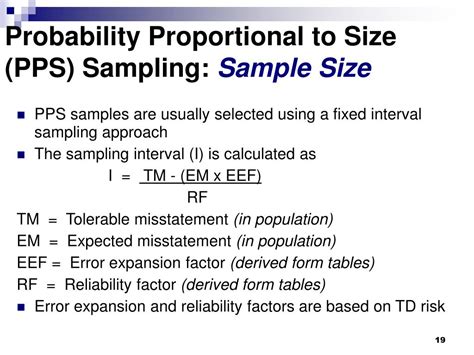 pps sampling sample size