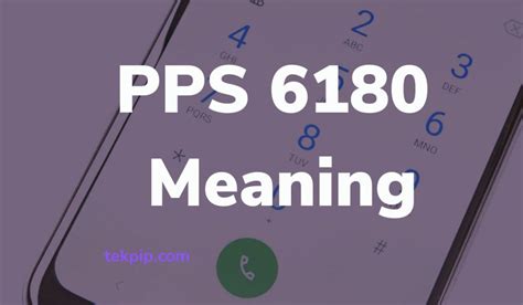 pps6180 message meaning