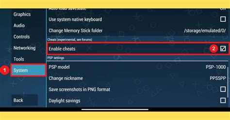 ppsspp cheats android