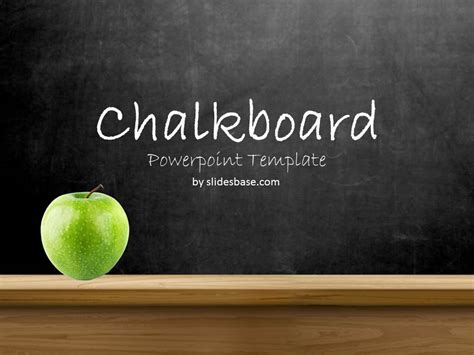 Chalkboard PowerPoint Template PresentationGO