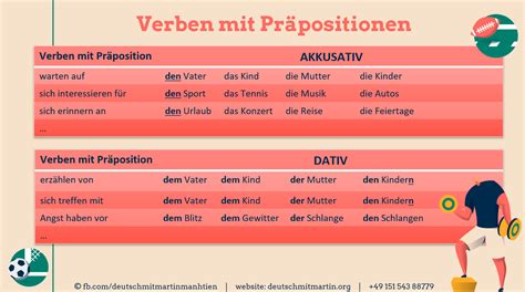 Verben Mit Präposition Liste PDF