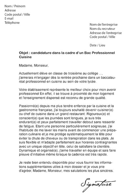 Lettre de motivation pour 3eme prepa pro laboitecv.fr