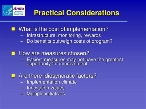 Practical Considerations Image