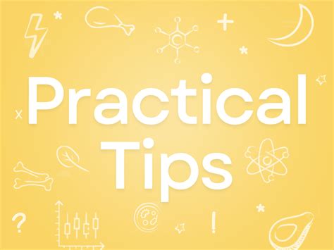 practical tips