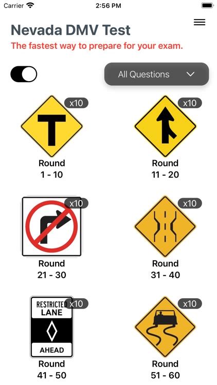 Practice Driving Test Nevada