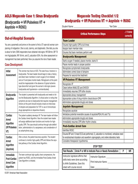 practice megacode scenarios