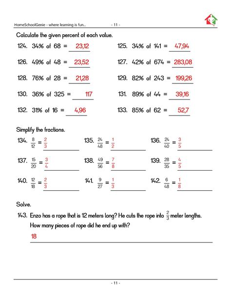 practice questions for class 6 maths with answers