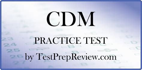 practice test for cdm