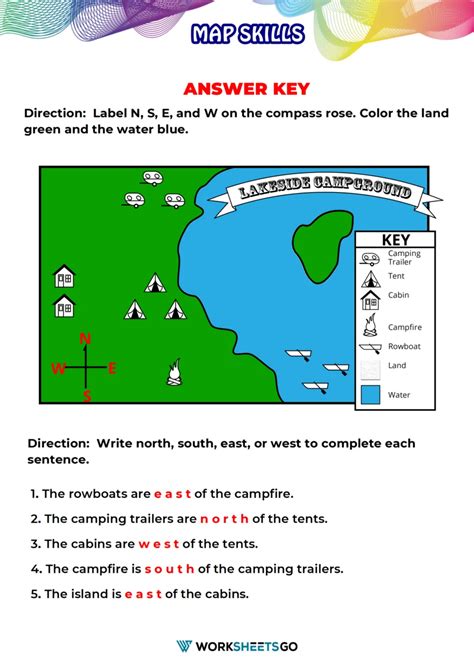 Practicing Map Skills Answer Key