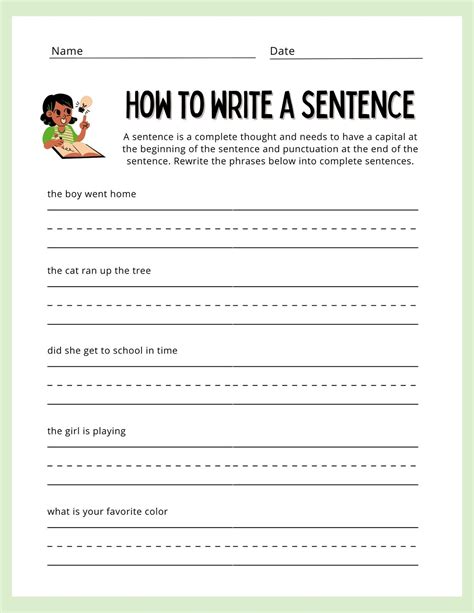 Practicing Writing Answers To Questions 1St Grade Printables