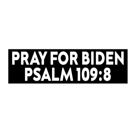 pray for joe biden bumper sticker